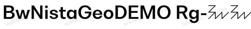 BwNistaGeoDEMO Rg字体转换